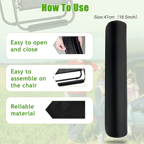 Miniatura 4 de Paquete de 2 cojines para silla de gravedad cero para reposapiés tumbonas plegables universales de gran tamaño reclinables antigravedad tumbonas al