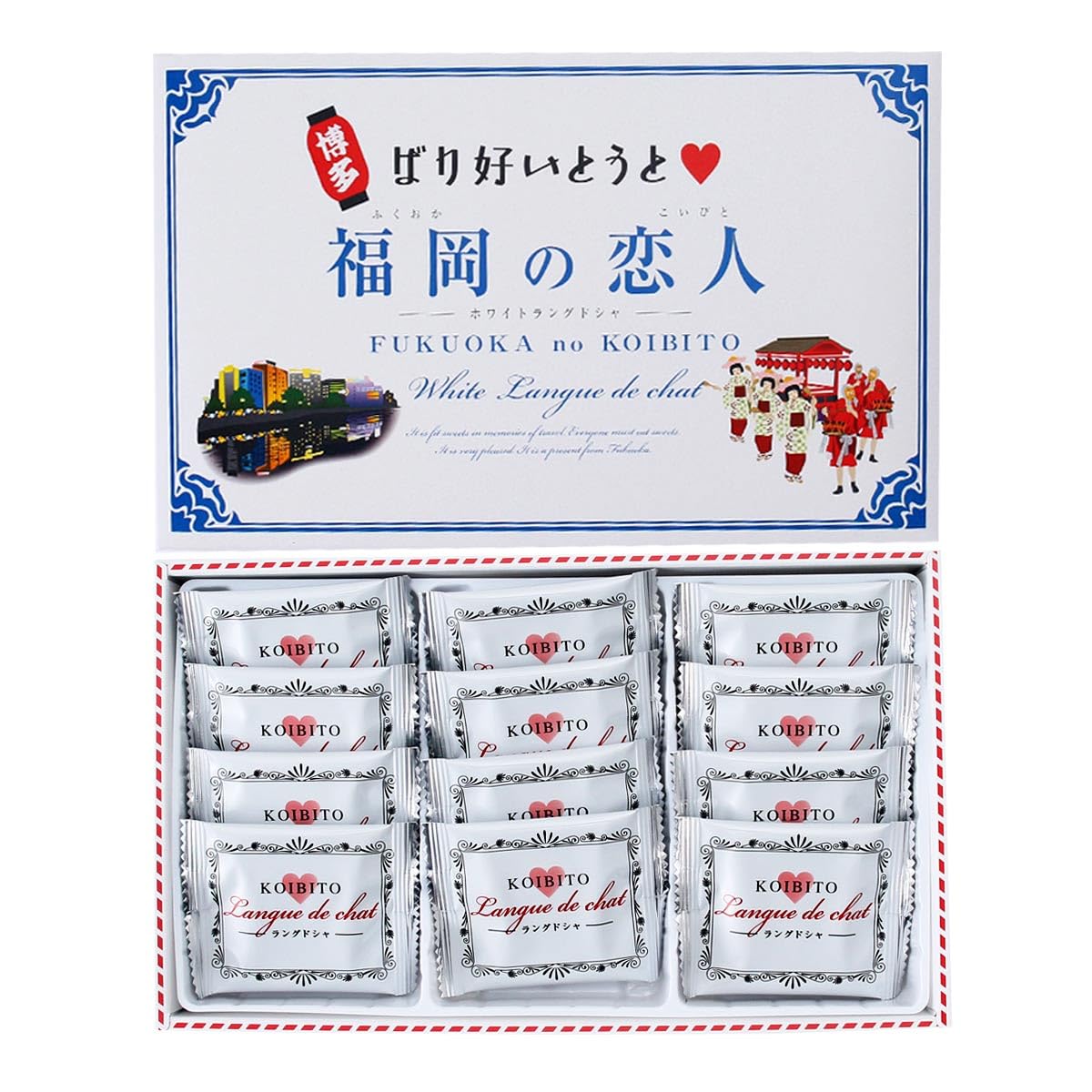 [大邦物産] 福岡の恋人 ホワイトラングドシャ