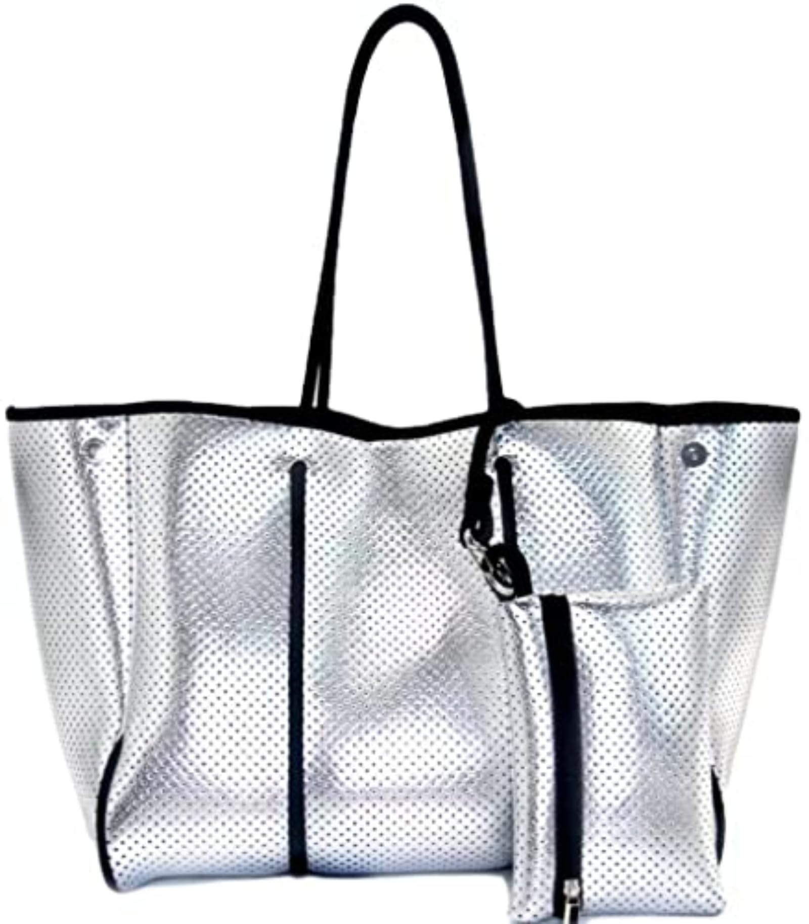 XPONNI Neoprene Large Beach Tote Bag for Women - Pool, Gym, Travel