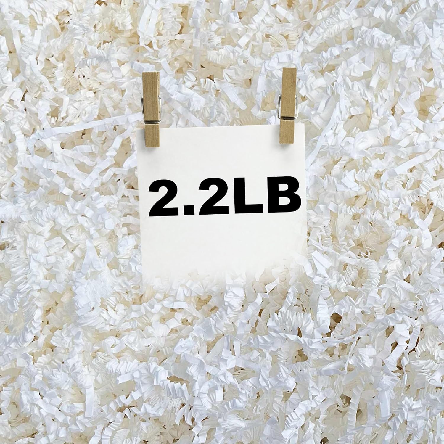 RISHACA 2.2 lb White Crinkle Cut Shredded Paper | Crinkle Paper Filler & Gift Basket Filler for Holiday Boxes, Bridesmaid Gifts, Halloween Stuffers & More