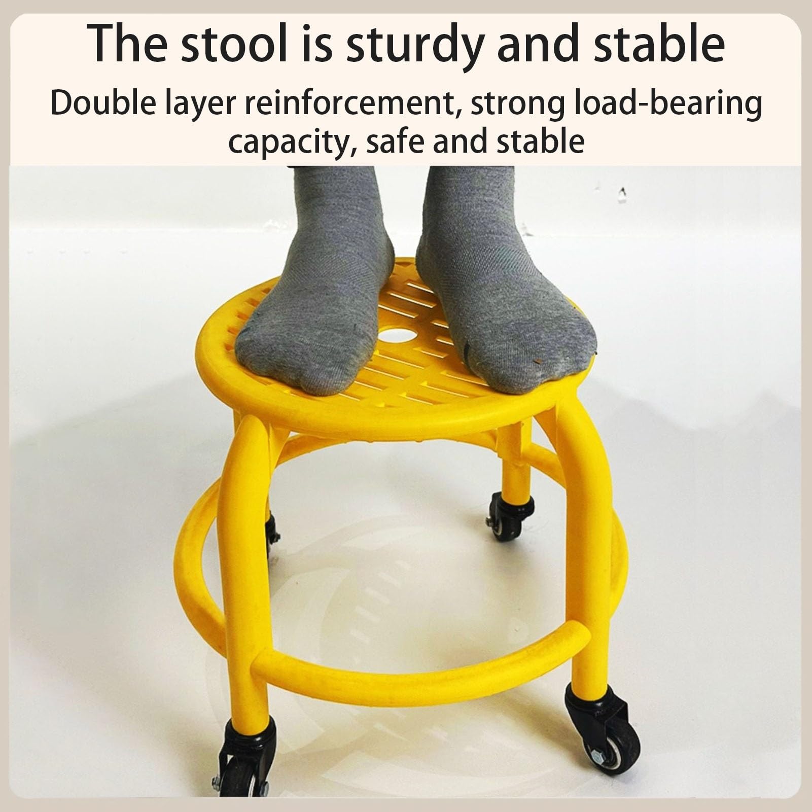 Repose-pieds de douche réglable pour le rasage des jambes, antidérapant et mobile, en plastique imperméable (sans roulettes)