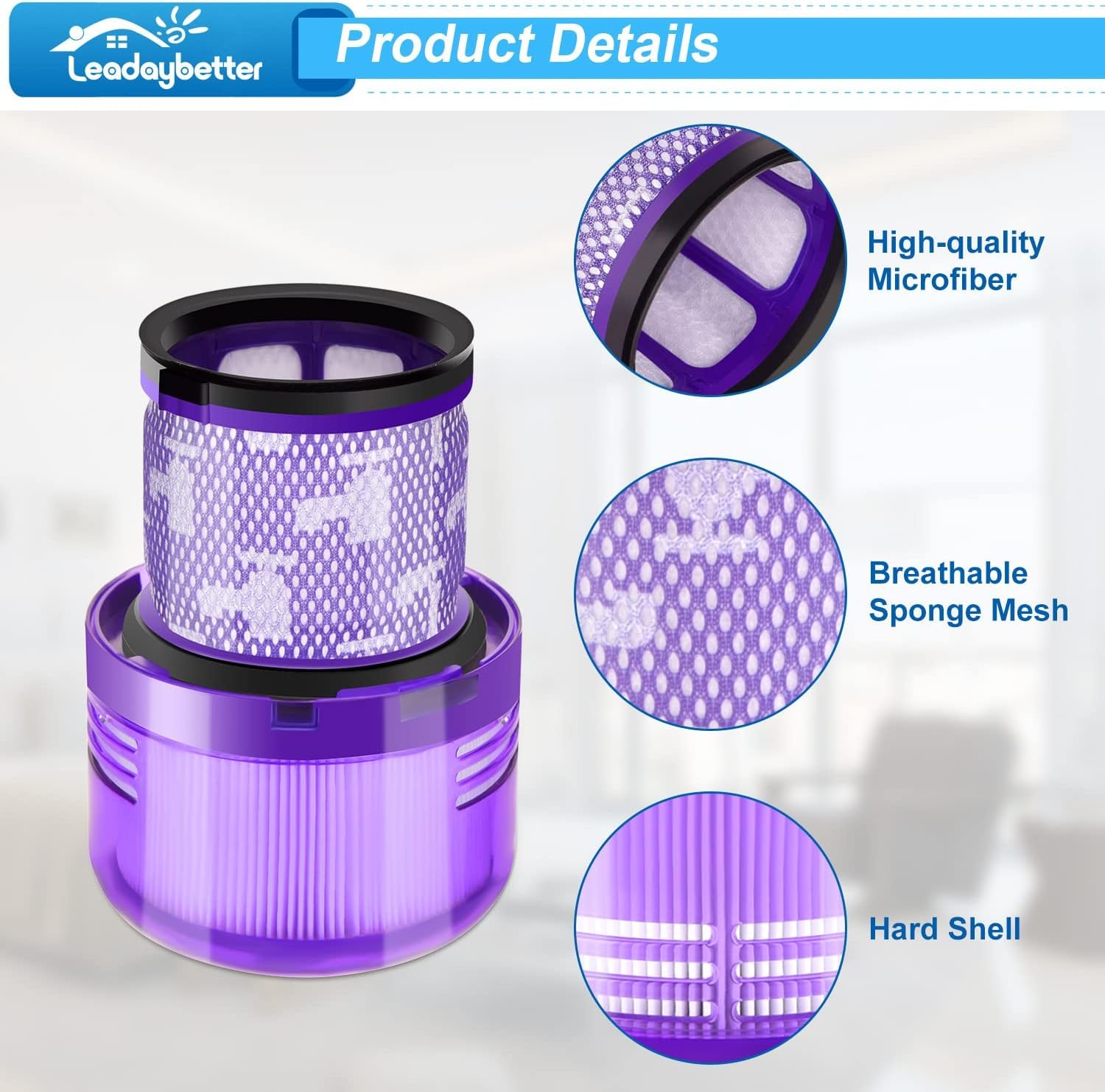 Dyson V11 Filter Replacement - Washable & Reusable -5