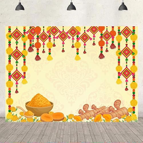Miniatura 4 de Ticuenicoa India Pooja - Telón de fondo tradicional de 7 x 5 pies, feliz holi hindú, boda, fotografía, fondo, aniversario, despedida de soltera,