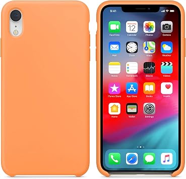 Microsonic Apple iPhone XR i in K l f Liquid Lansman Silikon Papaya [iPhone XR ile Uyumlu K l f - ]