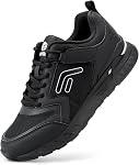 FitVille Men's Walking Shoes Wide Width Diabetic Shoes Hands Free Slip On Sneaker Hook and Loop Strap Running Shoes for Flat Feet Plantar Fasciitis-Rebound Core V7