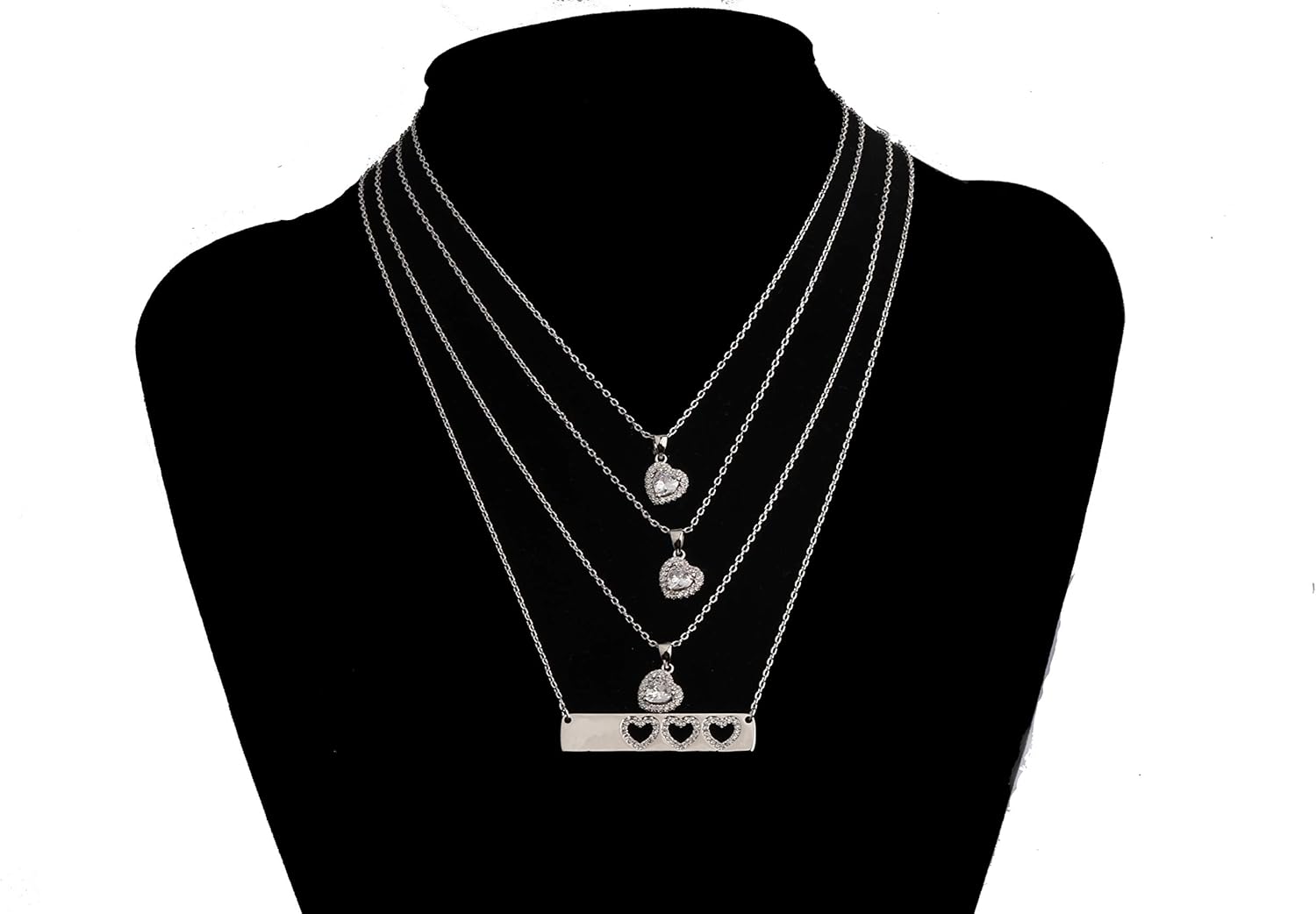 AKTAP Daughter Gifts Mother Daughter Necklace Cubic Zirconia Love Pendant Necklace Mother's Day Gift