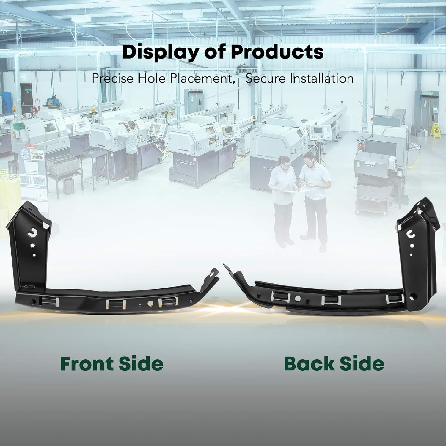 YHTAUTO Front Left Driver Upper Side Bumper Retainer Compatible with Honda CR-V 2002-2004, Steel Bumper Bracket