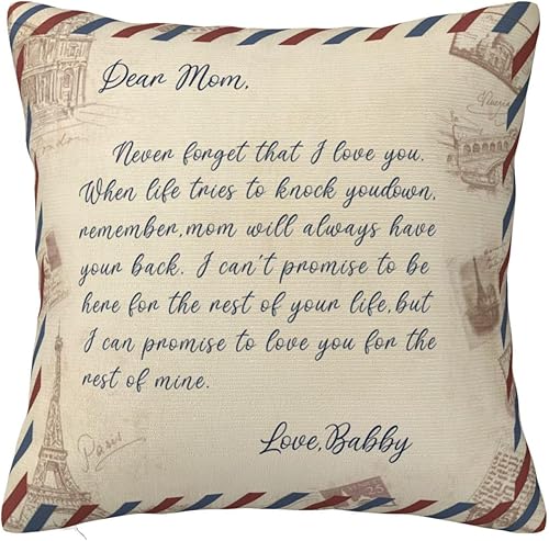 Miniatura 7 de Funda de almohada inspiradora personalizada con texto personalizado para cama, sofá, funda de almohada inspiradora para mamá de hija, hijo,