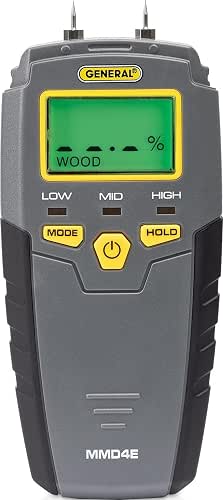 General Tools MMD4E Moisture Meter for Wood, Walls & Water