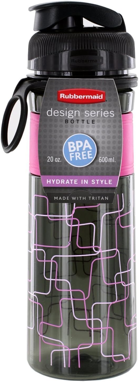 Rubbermaid Design Series Hydration 20 oz. Reusable Water Sports Bottle (Pink)