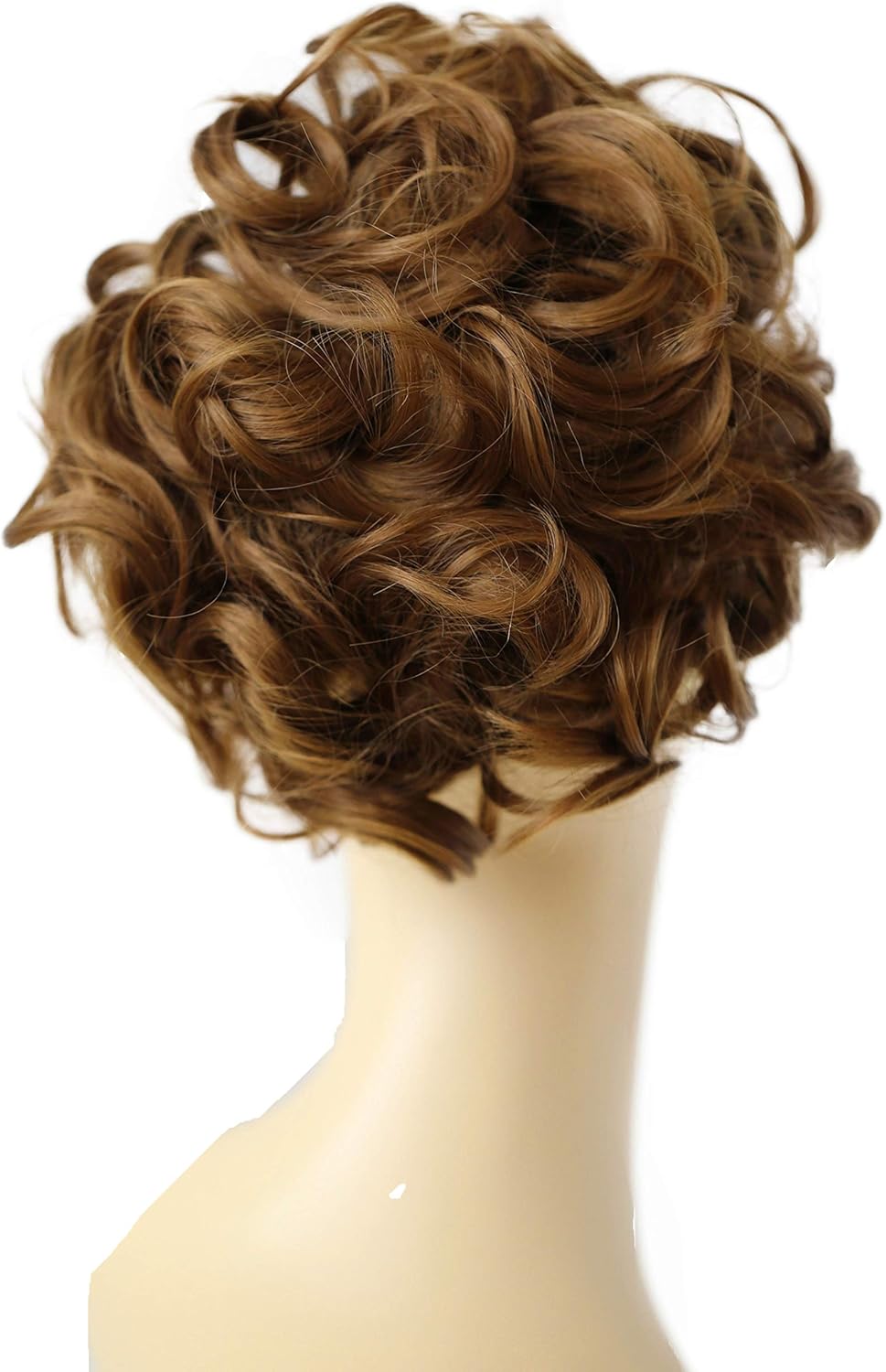CAISHA Bun Hairpiece Ponytail Topknot Hepburn-Bun Scrunchie Updo Light Brown HK104, light brown #6 HK104, 4.72 inch