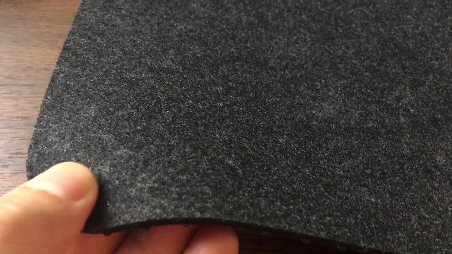Tappetino Mouse In Feltro 68x33cm - Grande Tappetino Per Scrivania, Laptop E PC - Antiscivolo E Antistatico (Grigio Scuro) - 2