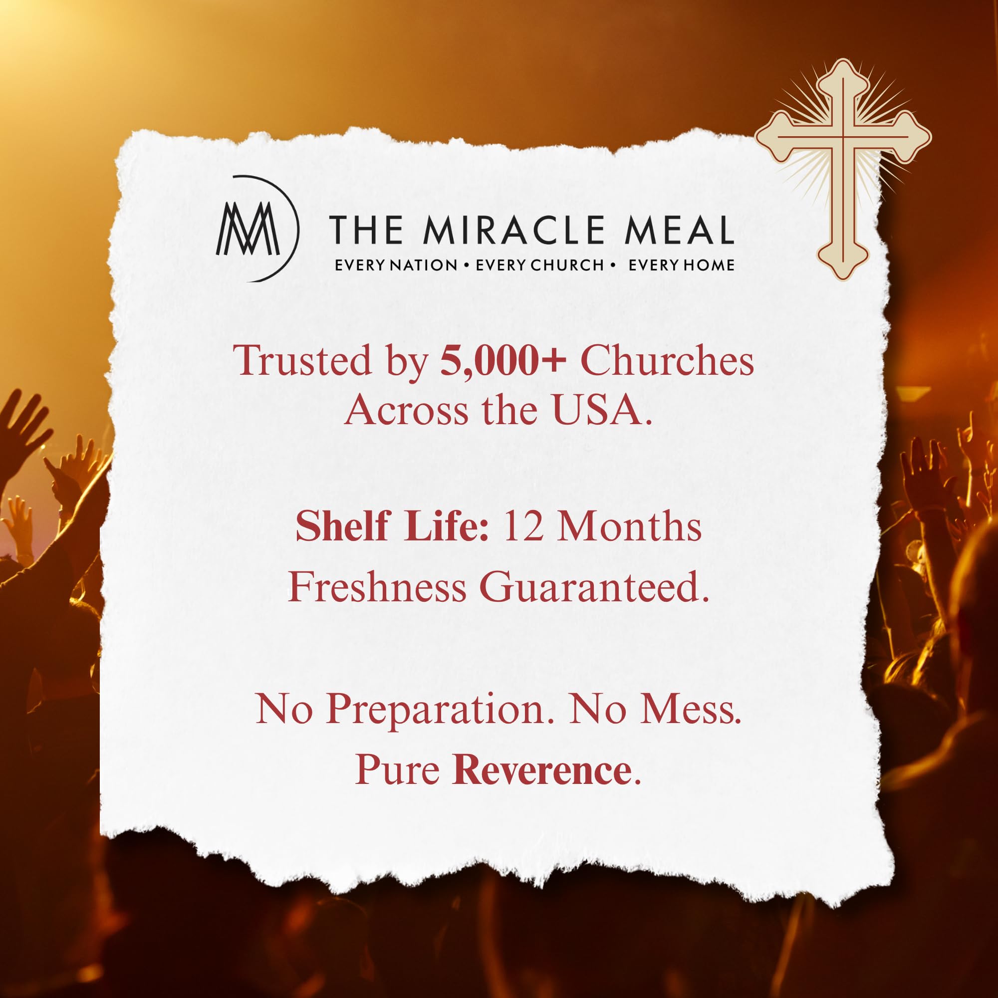 Christmas Edition Communion Cups | The Miracle Meal – 20 Pre-Filled Cups with Juice & Wafer | Celebrate Faith & Joy