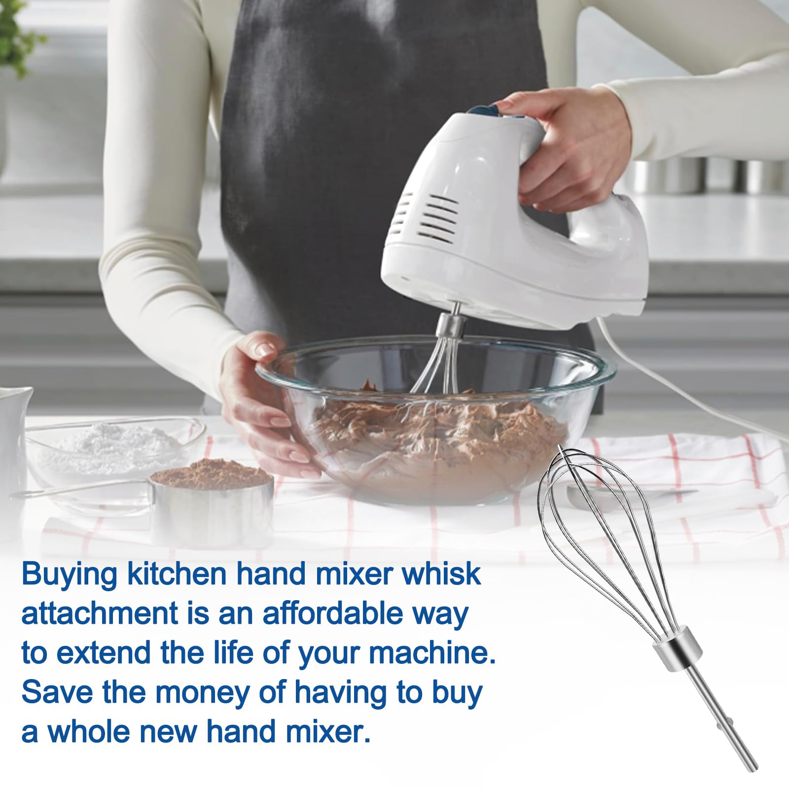 KitchenAid Hand Mixer Whisk Attachments - 2 Pack -7
