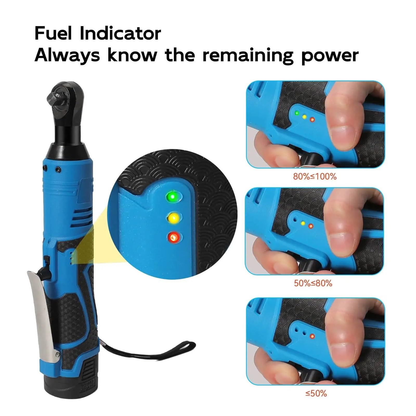Llave de impacto Llave Eléctrica Inalámbrica De 18V, Llaves De Trinquete De Ángulo Recto De 100Nm, Juego De Herramientas De Reparación De Automóviles Recargable Por Impacto, Llave De Ángulo De 3/8 Pul