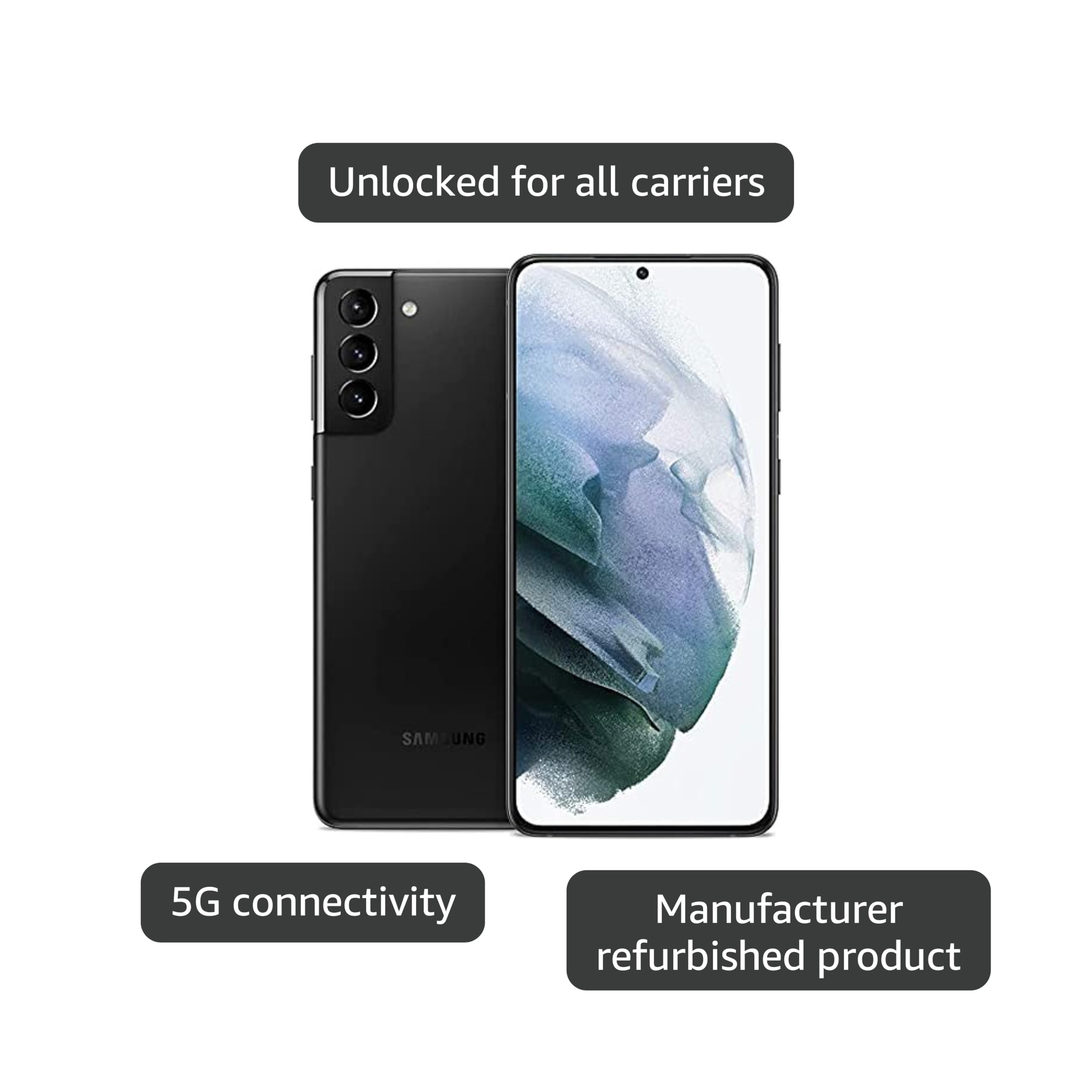 Amazon.com: Samsung Galaxy S21+ 5G, US Version, 128GB, Phantom Amazon.com: Samsung Galaxy S21+ 5G, US Version, 128GB, Phantom