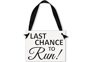 Last Chance to Run Ring Bearer Sign