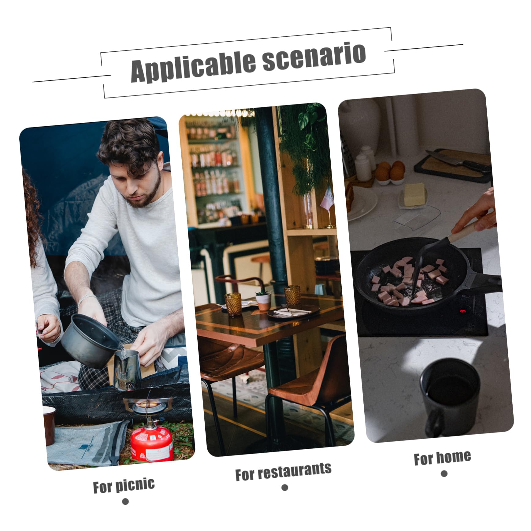 Mikinona Placa de Conducción de Calor de Aluminio con Asa, para Estufa de Gas, Calentamiento Uniforme y Diseño de Tirador, Cocina