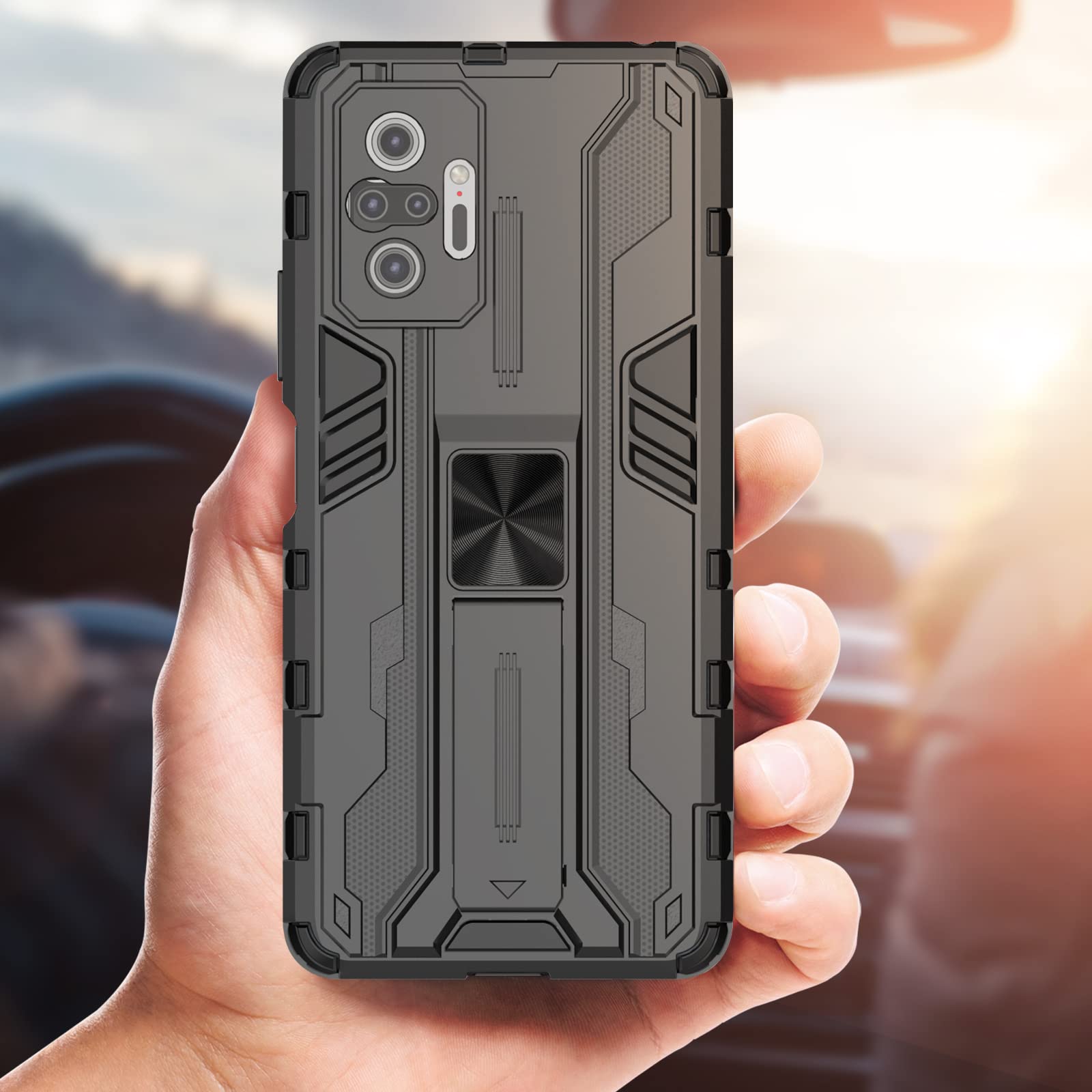Funda para Xiaomi Redmi Note 15 Pro 5G, Carcasa Antigolpes con Soporte anular metálico, Case Protectora de Grado Militar, Azul — view 551