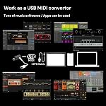 PAINTAUDIO Paint Audio Wireless MIDI Adapter, MIDI Mate Ultra Low Latency Adapter for Synthesizer Digital Wind Guitar Pedal Digital Piano Keyboard to MIDI Devices, Mac OS/iOS Devices