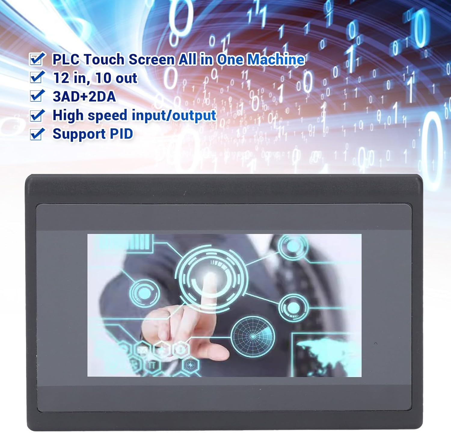 4.3in TFT LCD Touch Screen Display Panel HMI PLC Touch Screen 600MHz ARM9 Processor 16M NAND FLASH Memory Accuracy Touch Control