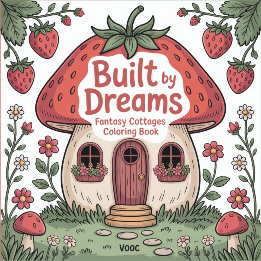 Built by Dreams: Fantasy Cottages Coloring Book for Adults - 40 Whimsical Houses, Enchanted Architecture, and Magical Dwellings for Relaxation (Enchanted Realms - Fantasy Coloring)
