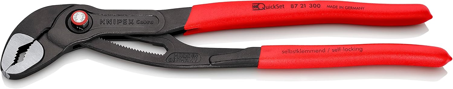 Knipex 87 21 300 "Cobra Quickset" 11,81" Water Pump Pliers