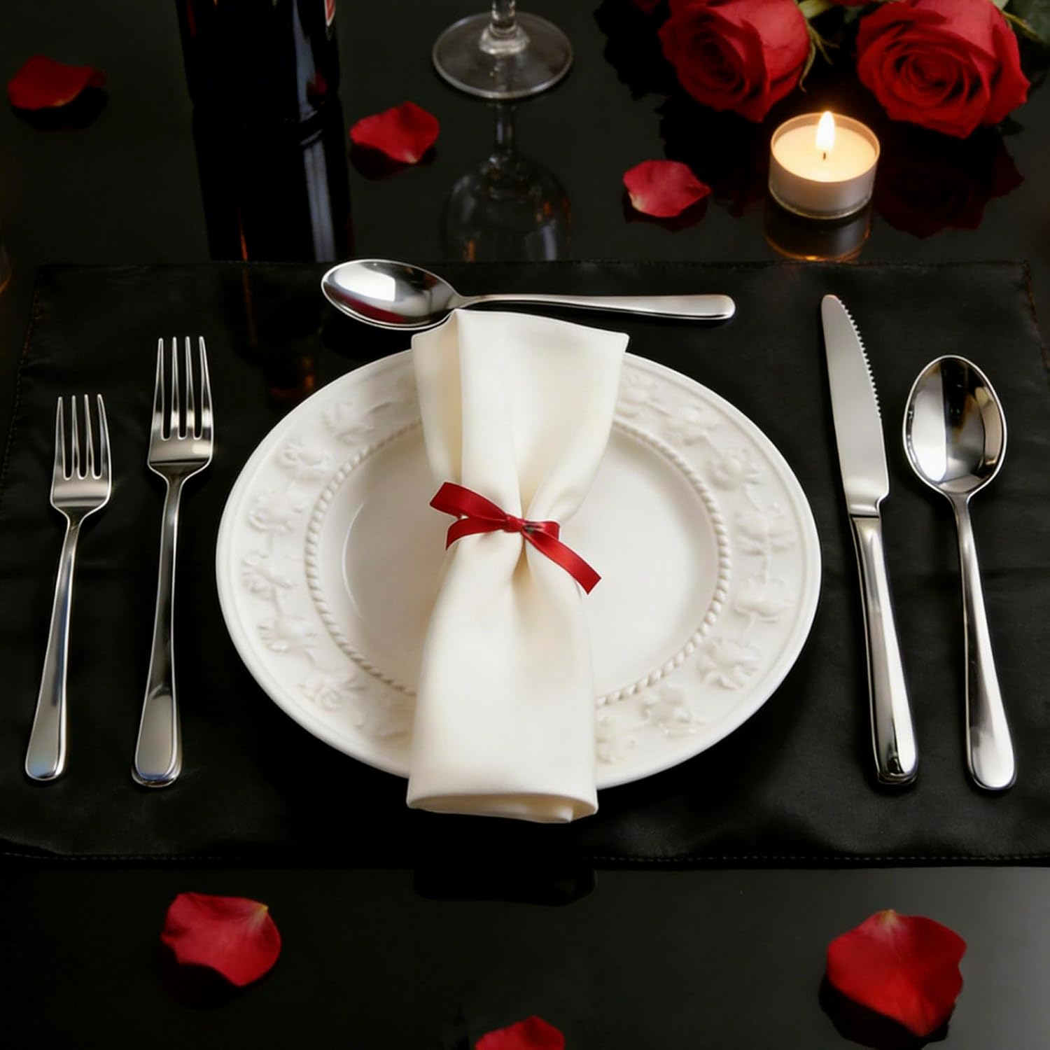 40-Piece Stainless Steel Flatware Set – Heavy Duty Silverware for 8, Rust-Resistant & Dishwasher Safe, Modern Design Dinnerware for Wedding Registry, Housewarming, Family Daily Use