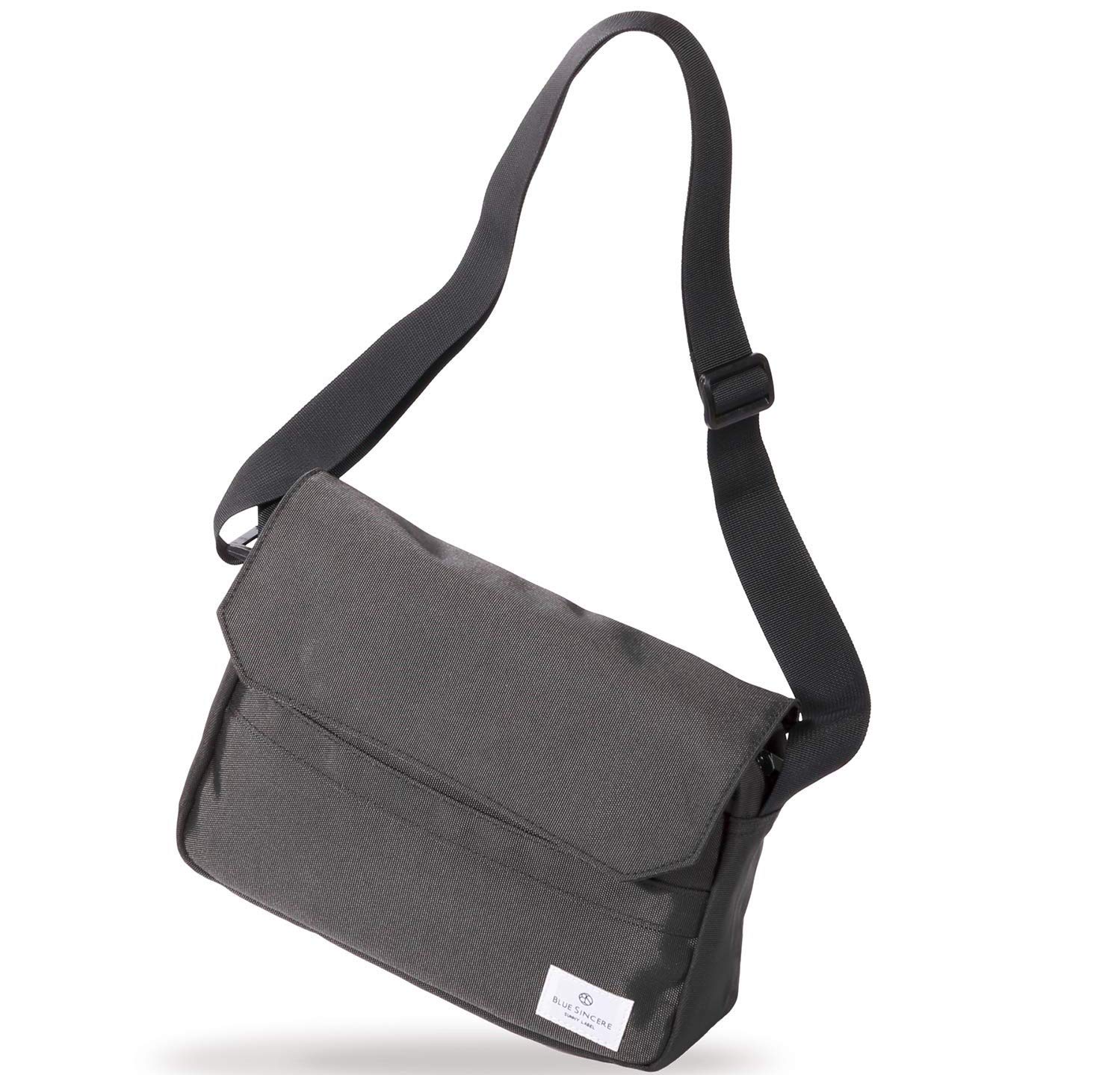 BLUE SINCERESHB1 Men's Shoulder Bag, Water Repellent, Magnetic Prevention, RFID, Lightweight, Anti-Skimming, Cross-body One-Shoulder Bag, Canvas