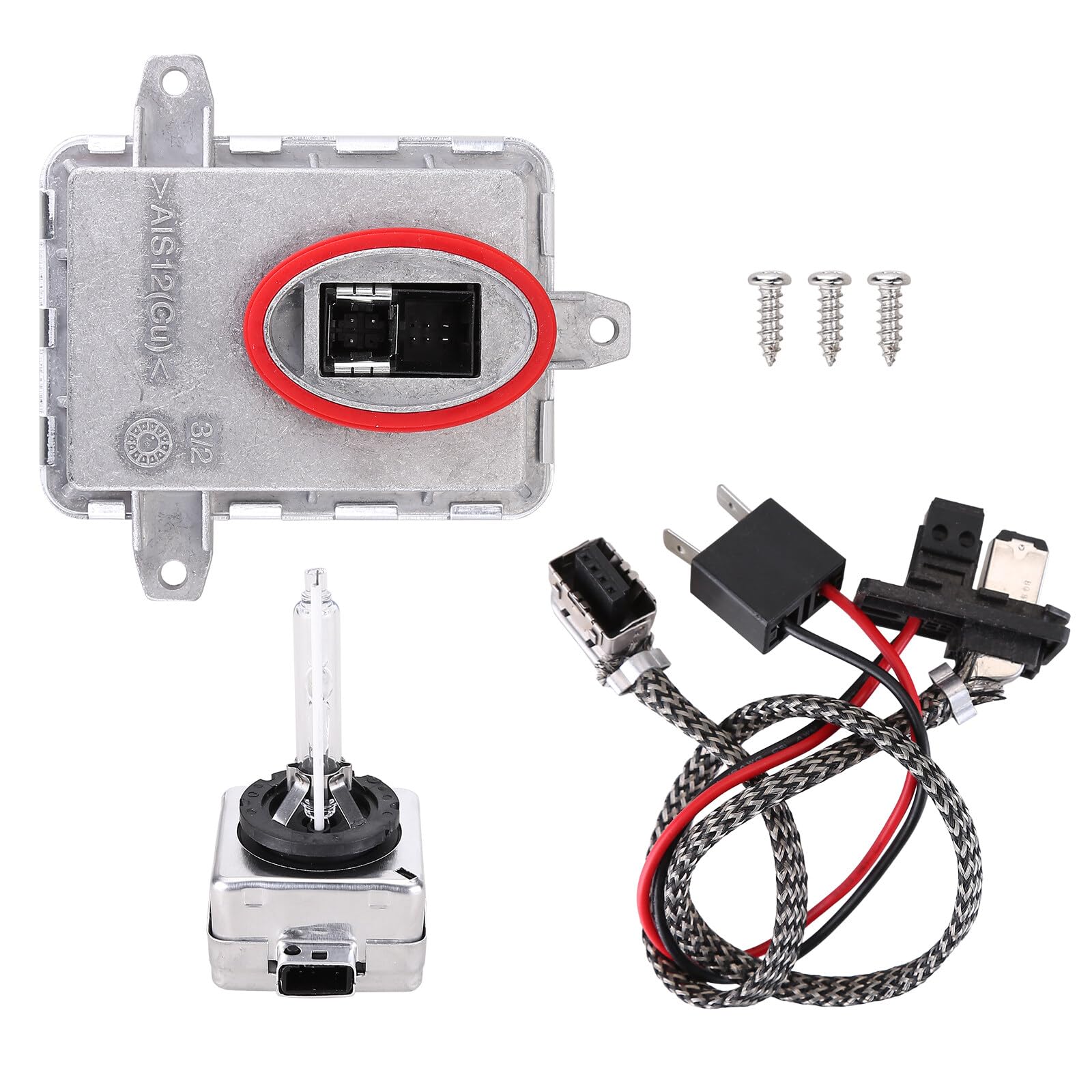 SEADEAR 7356250 Xenon HID Ballast Headlight Control Unit with Igniter & D1S Bulb Compatible for 2008-2017 AL 3 4 5 7 Series X3 X5 X4 X6 Headlamp Lamp 63117356250 130732926301 Xenon Ballast Controller