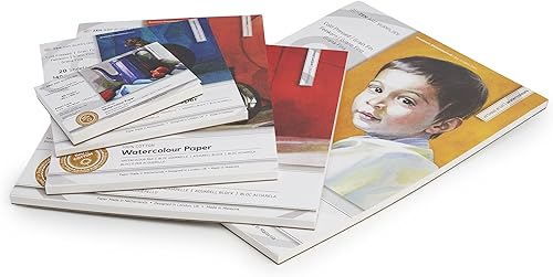 Miniatura 5 de ZenART Superior 100 Pct Cotton Watercolor Paper 140 lb Cold Press - 8x8 inches, 20 Sheets, Acid-Free, Travel Block, 2-Side Bound - for Watercolor,