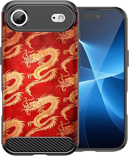 Miniatura 5 de CasesOnDeck Case Compatible with [Apple iPhone 17 Air/iPhone 17 Air Case] Pictorial Patterned TPU Design Case Flexible Slim and Elegant (Pink Retro