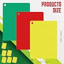 Qunclay 6 Sets Referee Penalty Cards Football Referee Card Sets Soccer Warning Ejection Delay Green Red and Yellow Cards for Sports Game Officials Kit gallery image