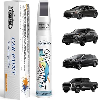 1G3 Magnetic Gray Metallic Car Touch Up Paint for Toyota, Color Match Auto Paint Repair Pen,Professional Car Scratch Repair Remover Pen Quick Drying, Easy to Use
