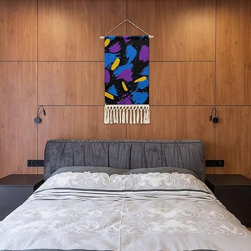 Miniatura 8 de 90s Graffiti Blue Purple Yellow Retro Poster Hanging Kit for Walls Arts Canvas Artwork Decor