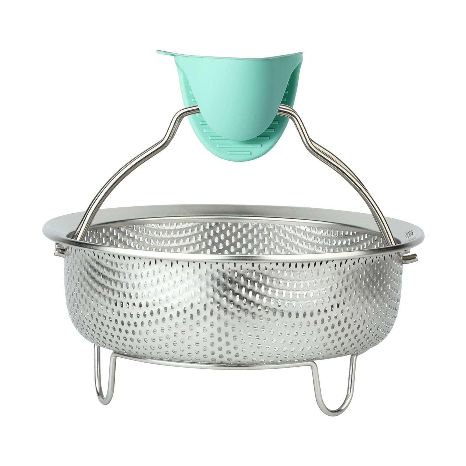 Cesta de vapor de verduras de acero inoxidable para olla, vaporizador de albóndigas para cocinar, versátil lavadora de arroz, brócoli y vaporizador de alimentos para verduras, cocina esencial