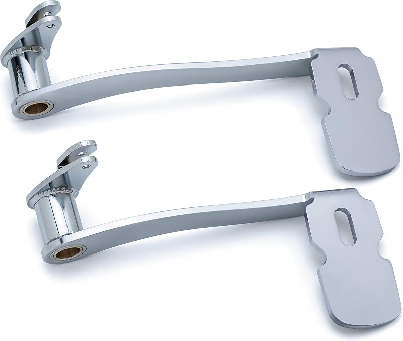 Pedal de Freio Traseiro Estendido Cromado Kuryakyn 9670 para Harley-Davidson Touring e Trike 2014–2019