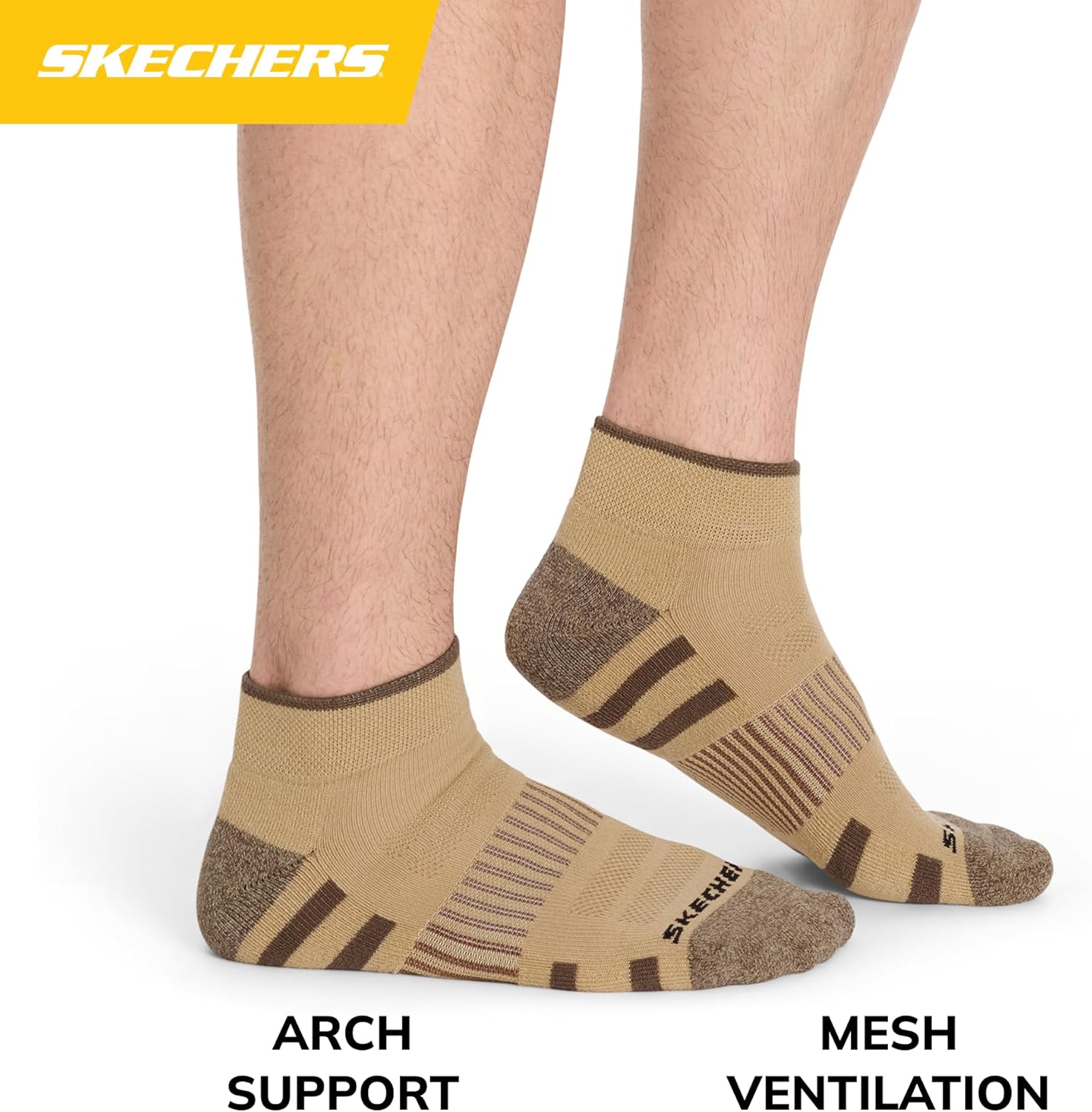 Skechers Men's Work Collection Quarter Crew Socks (8-Pack) - Image 2