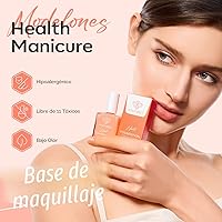 Vista 8 de modelones Fortalecedor de uñas, reparación de uñas desnuda, esmalte fortalecedor de uñas dañadas, 0.5 onzas líquidas, crecimiento y fortalecedor