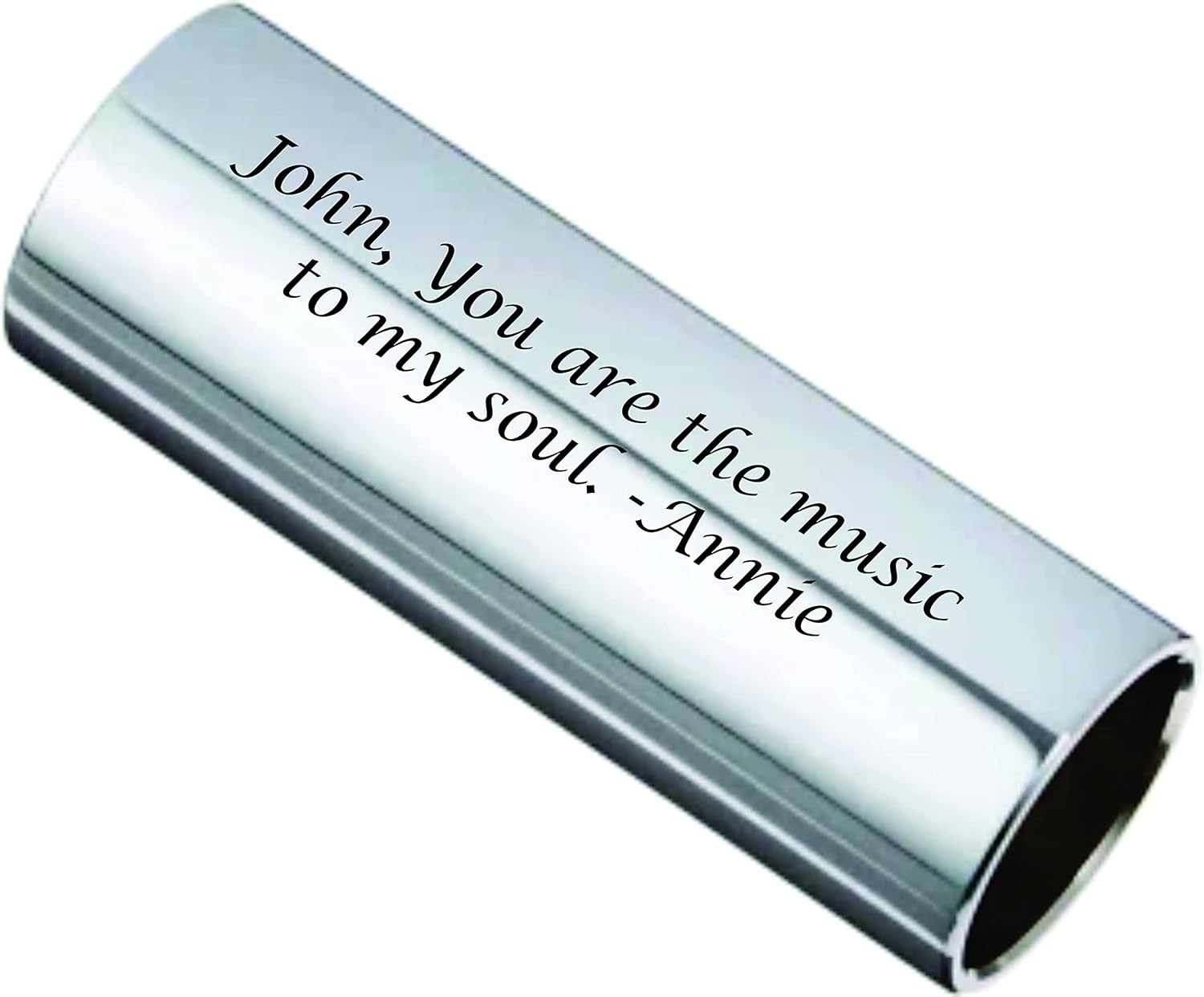Personalized Stainless Steel Guitar Slide Custom Engraved Free - Musician’s Accessory - Gift for Guitar Players, Free Engraving - Ships from USA