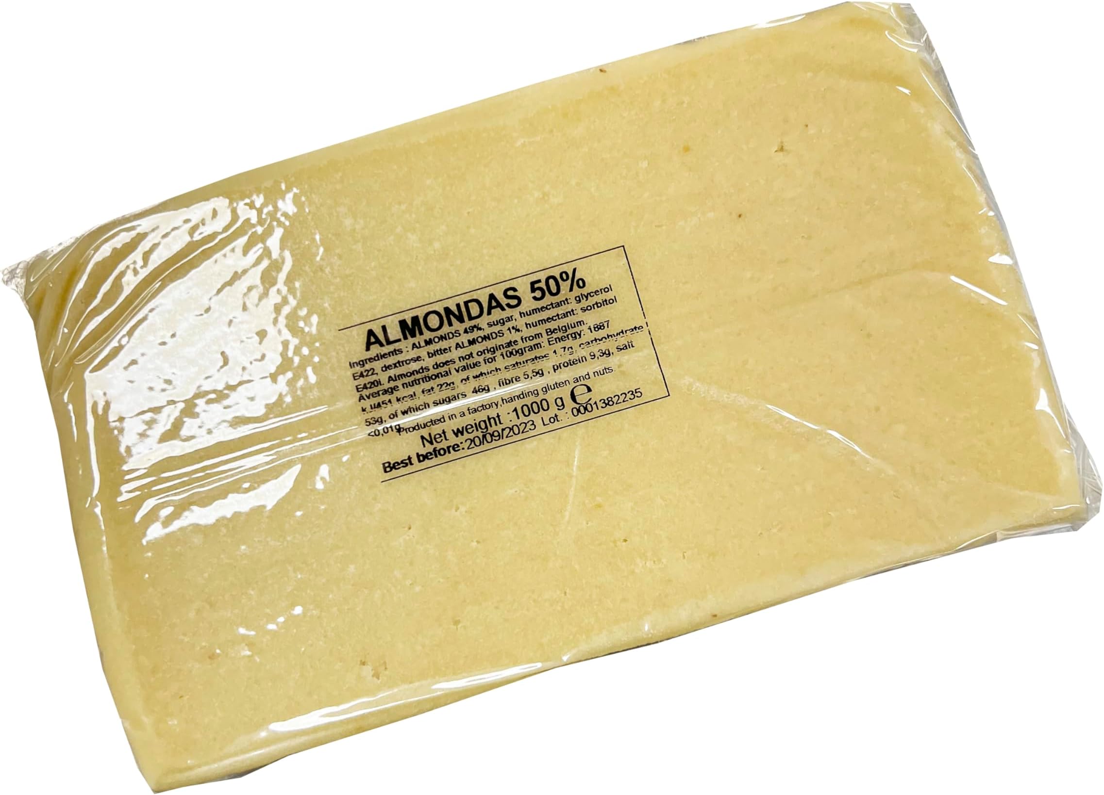 Almond Paste 50% - Baking (raw) - 1 block - 2.2 lbs