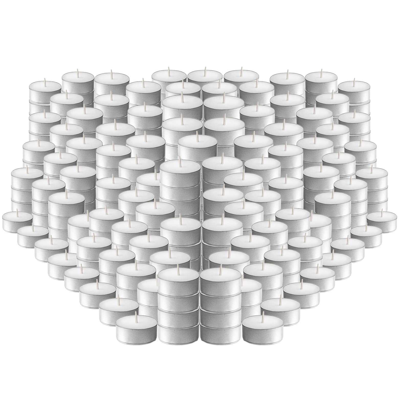 l'ner tea light candles – set of 300 unscented tea lights – burns aprx. 4 hours – party & ambience candles – restaurant decorations