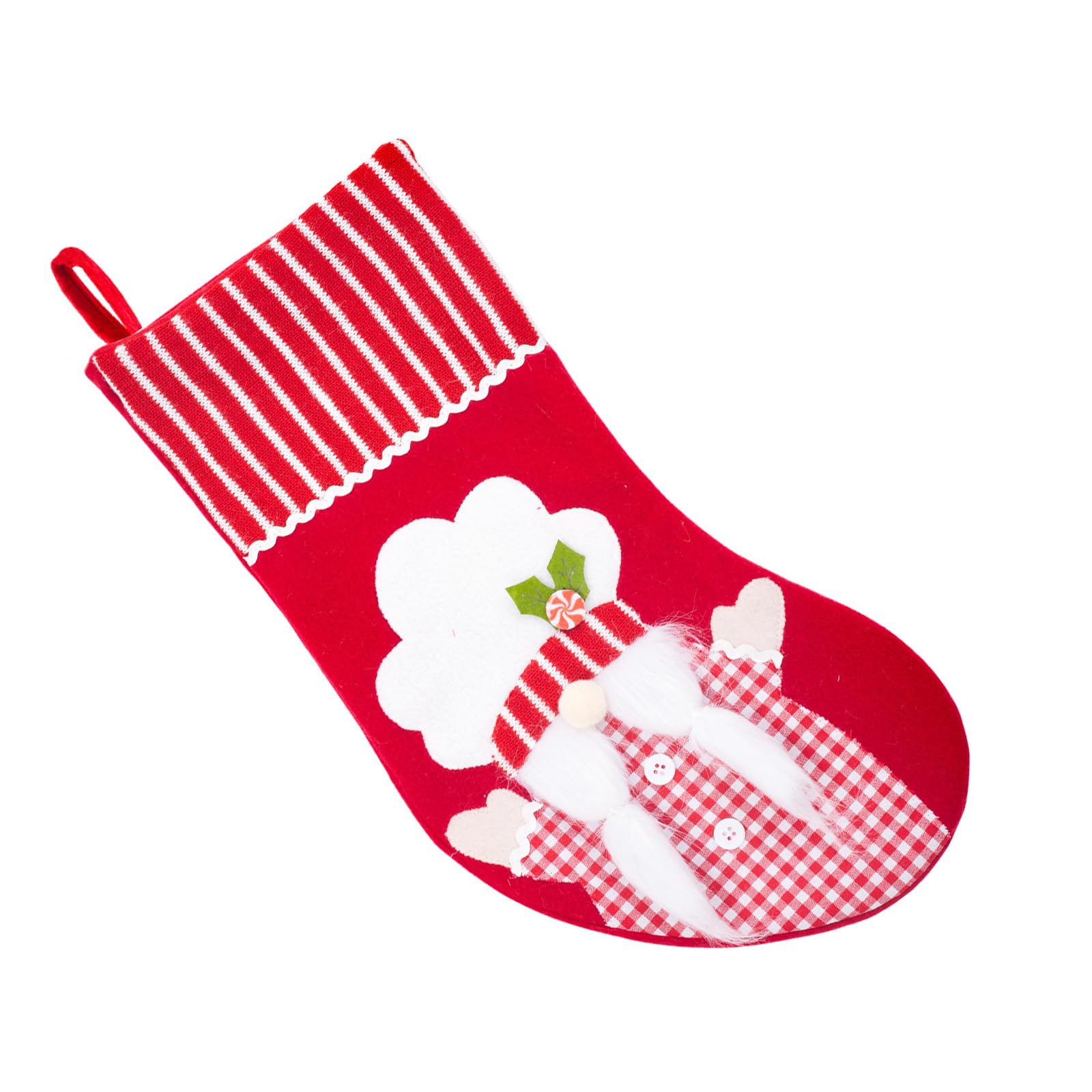carotoe Christmas Stockings Candy Bags Yuletide Decorative Ornament Santa Stockings for Treats and Candy Pouches Winter Holiday Christmas