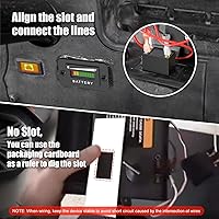 Vista 5 de BM210 12V 24V 36V 48V 60V 72V Medidor de Batería, Display de Voltaje LED Impermeable, Medidor de Batería para Ácido y Litio para Carrito de Golf