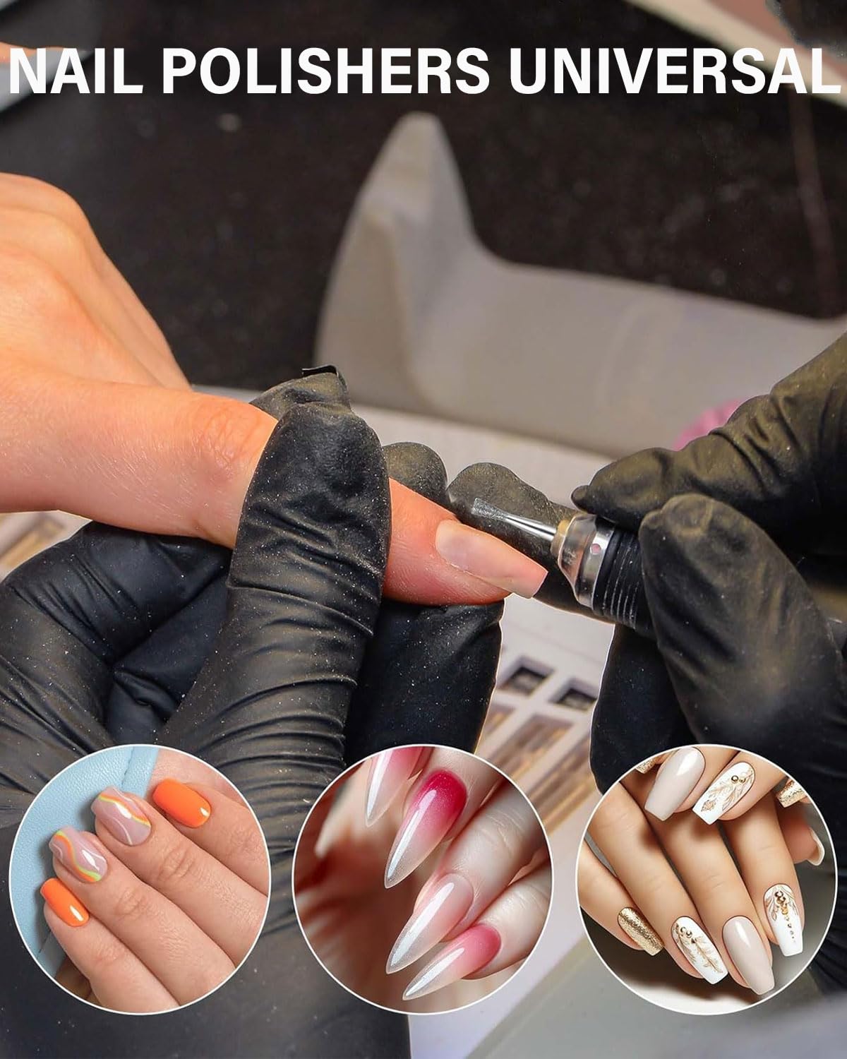 Punte Fresa Unghie,10 Pezzi Punta da Trapano per Fresa Manicure Elettrica Professionale Accessori per Lucidatura,Rimozione Gel,Pelle Morta,Strumenti per Manicure,manicure e pedicure