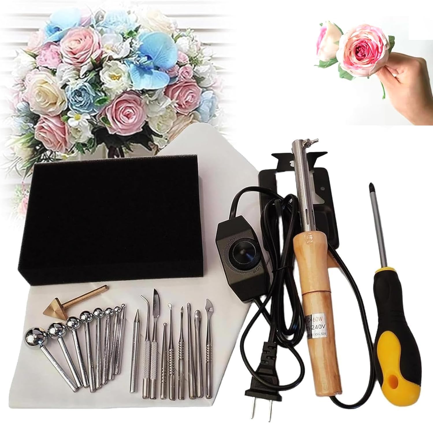 Electric Artificial Flower Ironing Machine, Fabric Flower