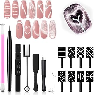 modelones Cat Eye Magnetic for Nails,15PCS Cat Eye Gel Nail Polish Magne...