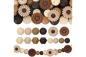 Whaline 100Pcs Silicone Beads for Jewelry and Craft-Making