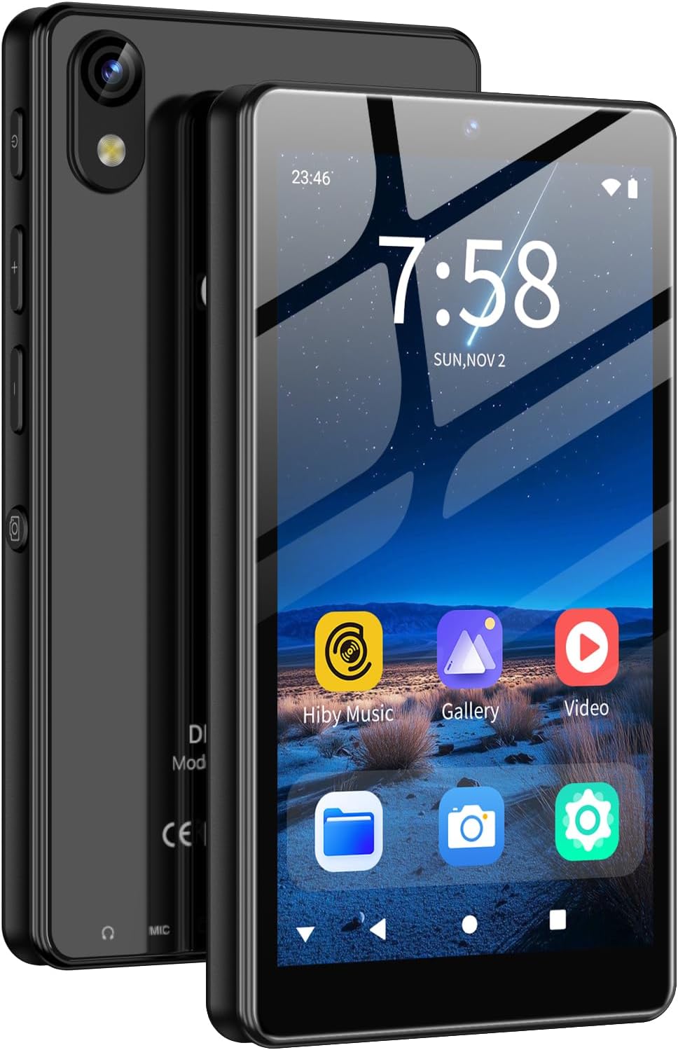 32GB MP3 Player with Bluetooth and WiFi, Oilsky 4.02" HD Music Player with Spotify, Audible, Amazon Music, Deezer, MP3 & MP4 Players Android 13 Touch Screen and Speaker, Up to 1TB