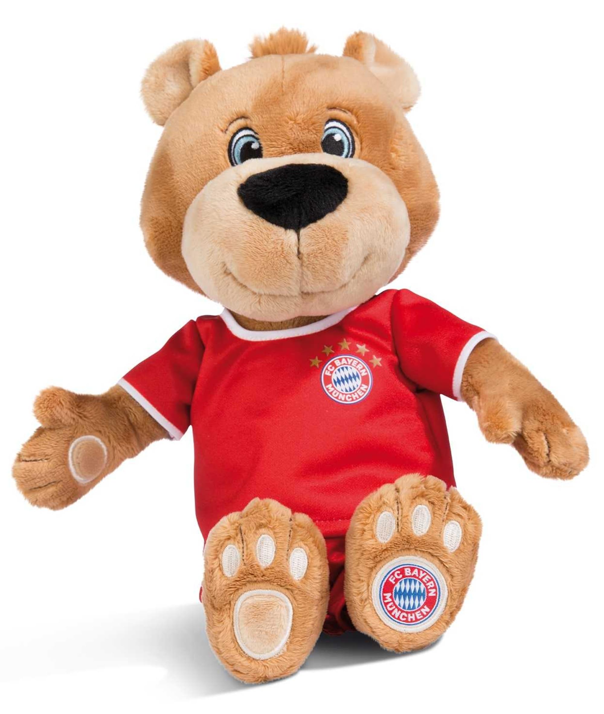 FC Bayern München Berni 35 cm Maskottchen Kuscheltier Plüschfigur FCB - Plus Aufkleberkarte FCB
